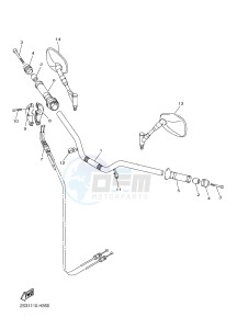 VMX17 VMAX17 1700 (2CEN) drawing STEERING HANDLE & CABLE