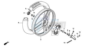 PK50M drawing REAR WHEEL