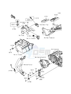 NINJA 300 ABS EX300BGF XX (EU ME A(FRICA) drawing Fuel Injection