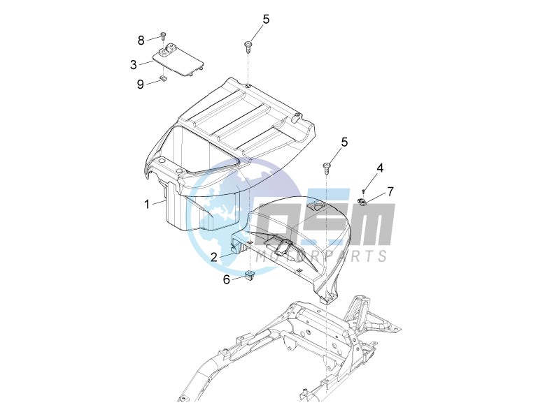 Helmet box - Undersaddle