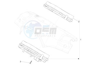 Sprint 50 4T 2V 25 kmh (EMEA) drawing Meter combination - Cruscotto