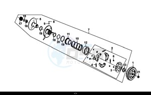 SYMPHONY CARGO 50 (AY05W7-EU) (L7-M0) drawing DRIVEN PULLEY ASSY