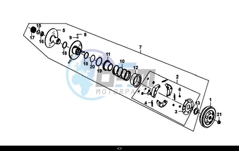 DRIVEN PULLEY ASSY