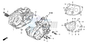 TRX400EX SPORTRAX 400EX drawing CRANKCASE