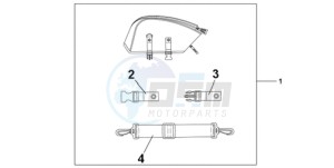 CBR1000RR9 Australia - (U / MME SPC) drawing REAR SEAT BAG