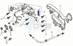 JOYRIDE 125 drawing DASHBOARD / SPEEDOMETER CABLE / WIRING HARNASS