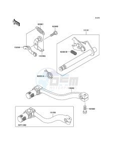 KX65 KX65A9F EU drawing Gear Change Mechanism