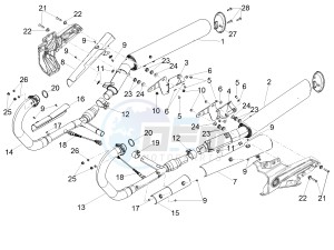 MGX 21 FLYING FORTRESS 1380 APAC drawing Exhaust pipe