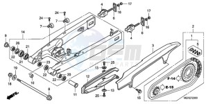 CBF600NA9 Europe Direct - (ED / ABS) drawing SWINGARM