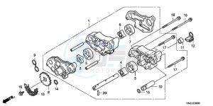 TRX500FA9 Australia - (U) drawing OIL PUMP