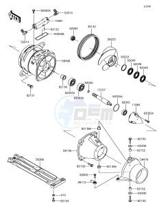 JET SKI SX-R JS1500AJF EU drawing Jet Pump