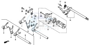 NV400C drawing GEARSHIFT DRUM