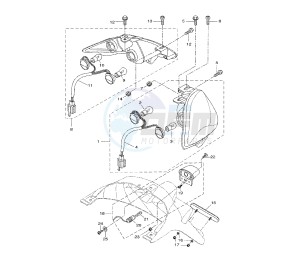 VP X-CITY 250 drawing TAILLIGHT