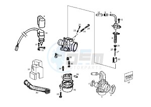 ATLANTIS O2 TWO CHIC - 50 cc drawing CARBURETOR