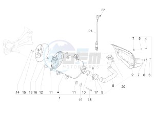 Beverly 350 4T ST ie ABS E4 300 (EMEA) drawing Silencer