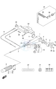 DF 9.9A drawing Tiller Handle