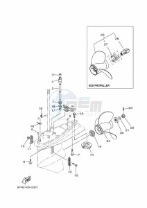 F130AETL drawing PROPELLER-HOUSING-AND-TRANSMISSION-2