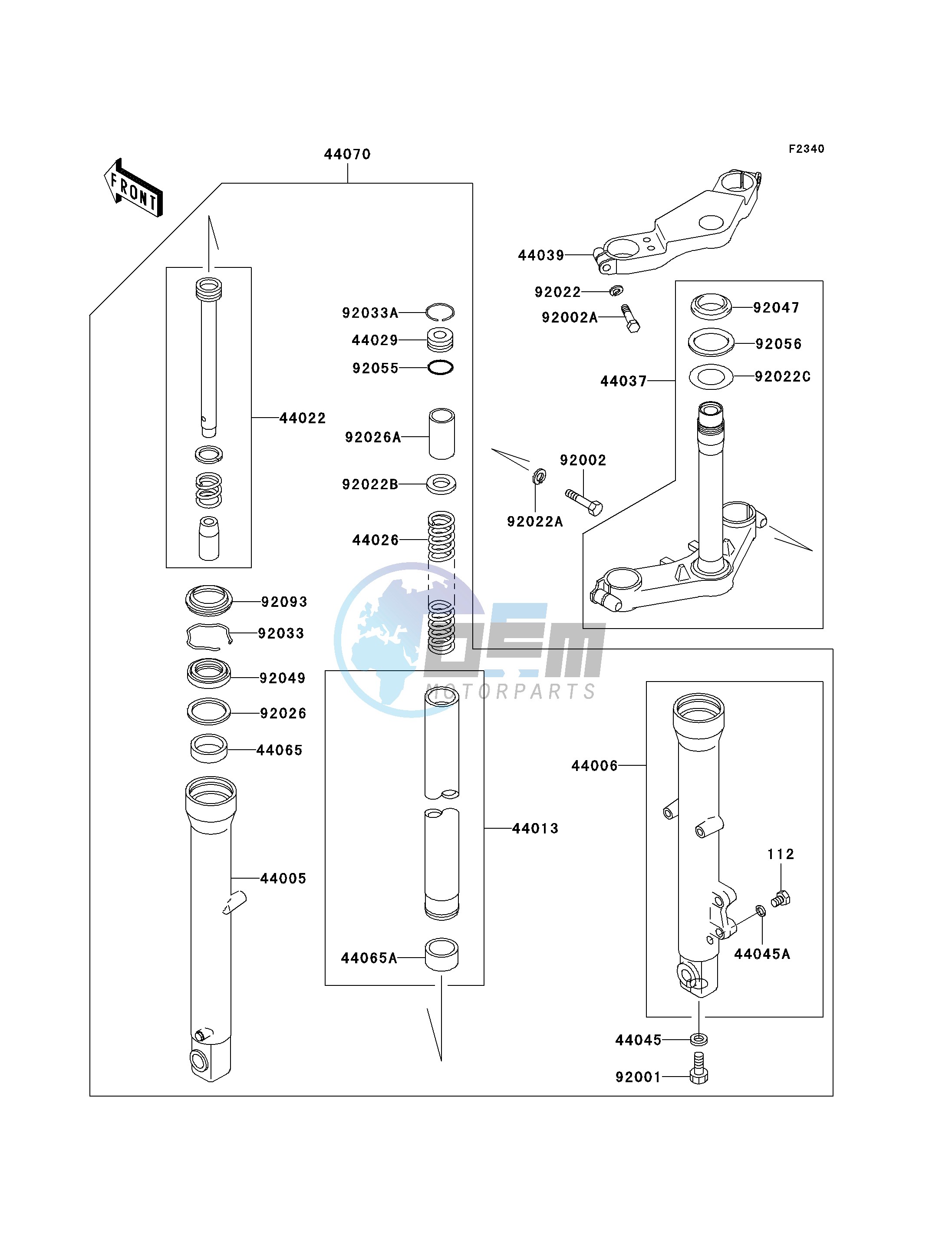 FRONT FORK-- F6F- -