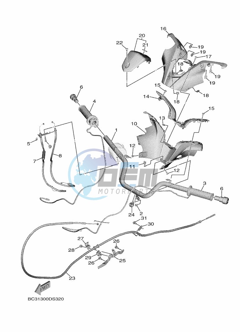 STEERING HANDLE & CABLE