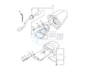 XJ6-S DIVERSION 600 drawing TAILLIGHT