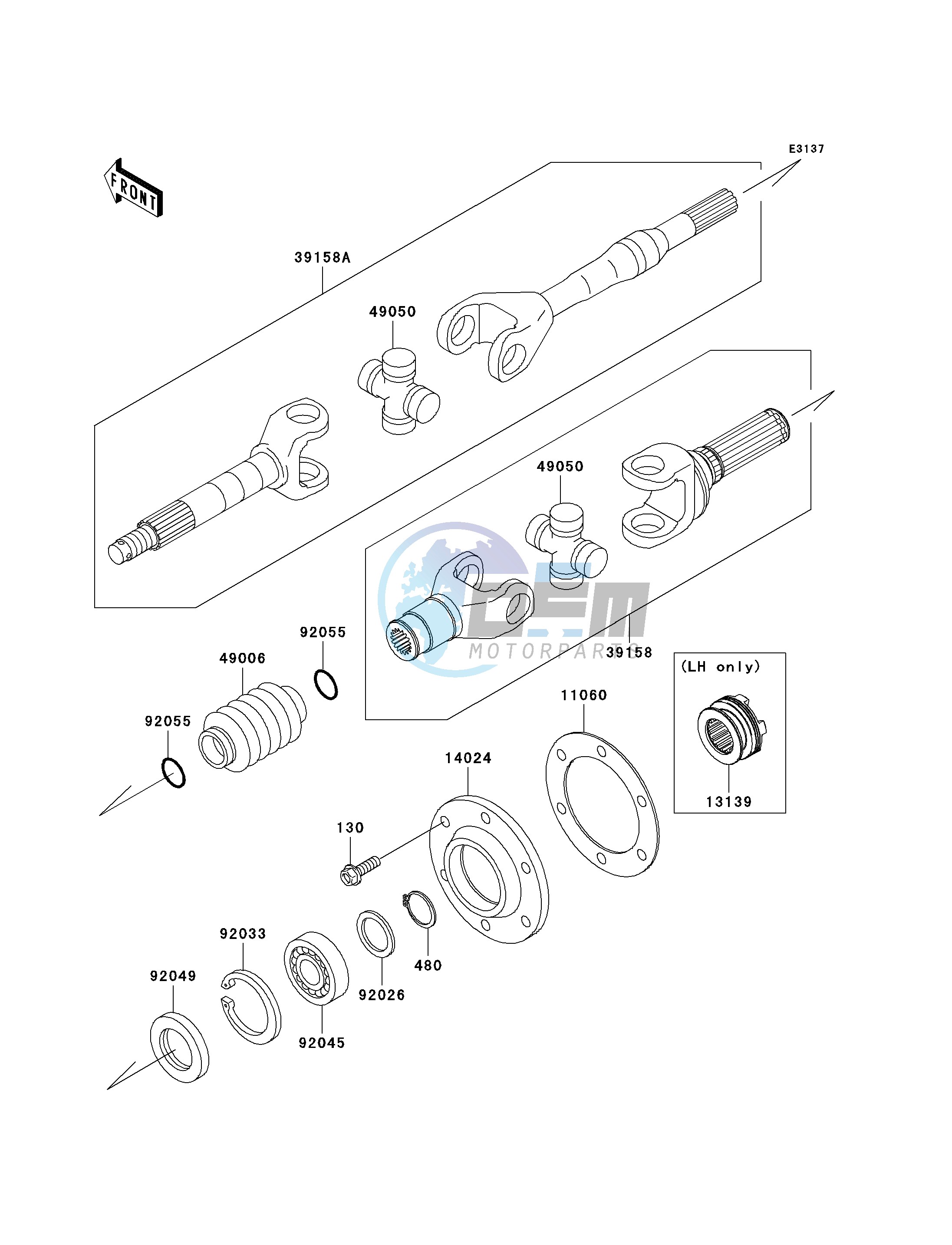 DRIVE SHAFT-REAR