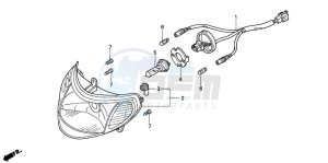 SH150 125 drawing HEADLIGHT