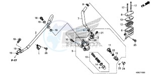 MSX125AH Europe Direct - (ED) drawing REAR BRAKE MASTER CYLINDER