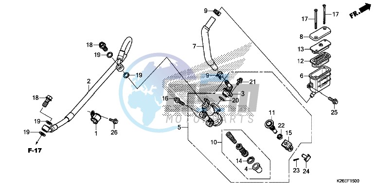 REAR BRAKE MASTER CYLINDER