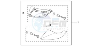 NC700XAD NC700X ABS Europe Direct - (ED) drawing KIT FOOT DEFLECTOR