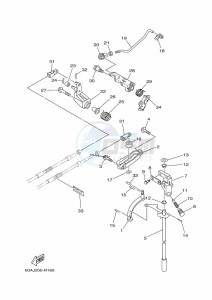 F50DETL drawing THROTTLE-CONTROL