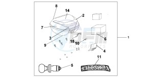 CBF1000 drawing TOP BOX 35 L YR-254M