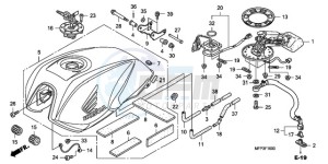 CB1300A9 Europe Direct - (ED / ABS MME TWO) drawing FUEL TANK