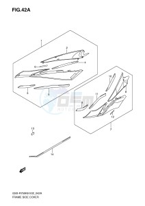 GSX-R750 (E2) drawing FRAME SIDE COVER (MODEL K9 L0)