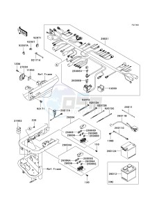 KAF 950 G [MULE 4010 TRANS4X4 DIESEL] (G9F-GAF) GAF drawing CHASSIS ELECTRICAL EQUIPMENT