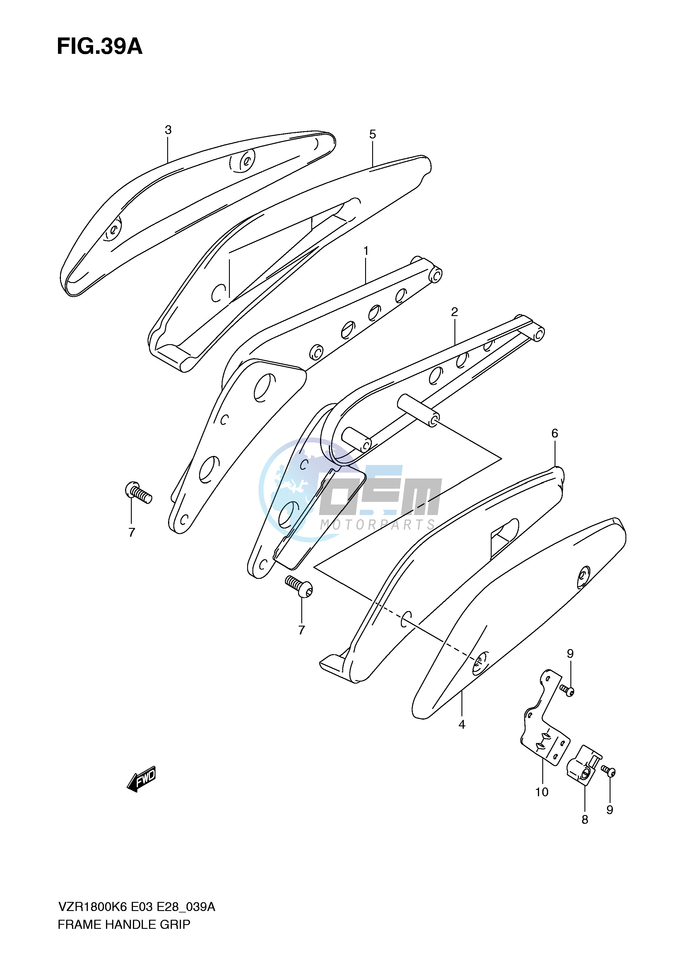 FRAME HANDLE GRIP (VZR1800K8 ZK8 K9 NK9 ZK9 L0 ZL0)