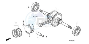 PES125R9 France - (F / CMF STC) drawing CRANKSHAFT/PISTON