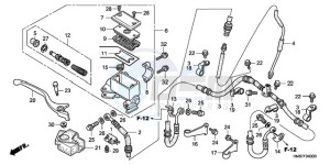 TRX250TM9 Australia - (U) drawing FR. BRAKE MASTER CYLINDER