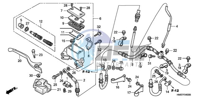 FR. BRAKE MASTER CYLINDER