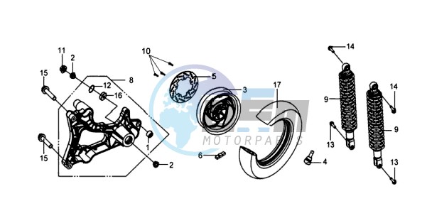 REAR WHEEL / REAR SUSPENSION