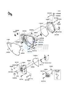 KX250F KX250T6F EU drawing Engine Cover(s)