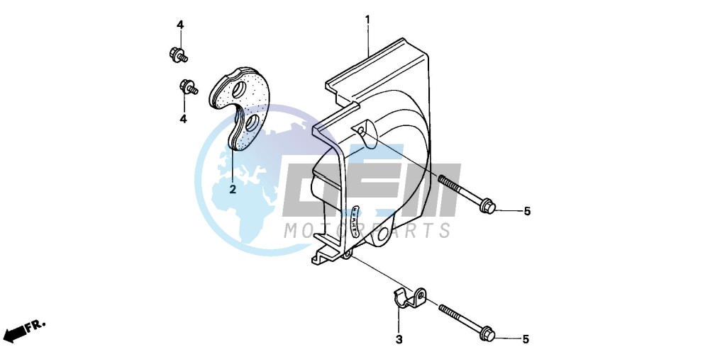 LEFT REAR CRANKCASE COVER