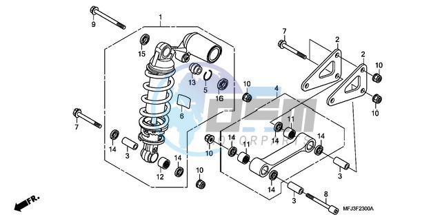 REAR CUSHION (CBR600RR)