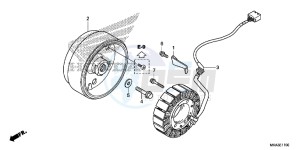 NC750XDG SH125AS UK - (E) drawing GENERATOR