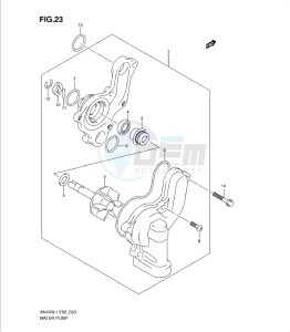 AN400Z drawing WATER PUMP