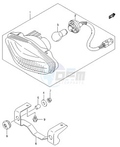 LT-Z400 drawing REAR COMBINATION LAMP