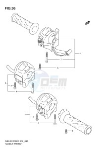 GSX-R1000 (E2) drawing HANDLE SWITCH