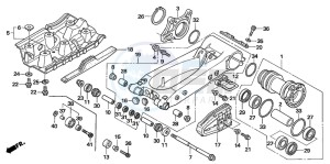 TRX450R drawing SWINGARM