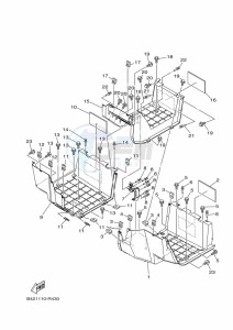 YXM700E YX70MPP (BHFF) drawing STAND & FOOTREST