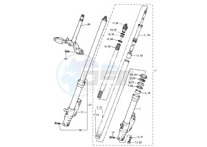 FZR R 600 drawing FRONT FORK