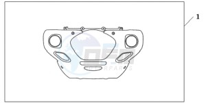 GL1800A ED drawing CHROME FR.LOWER COWL